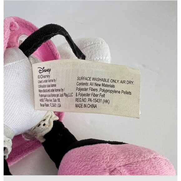 Disney  Mickey and Minnie Mouse Toy Plush Soft And Minnie Plastic Carry Case - Picture 6 of 14